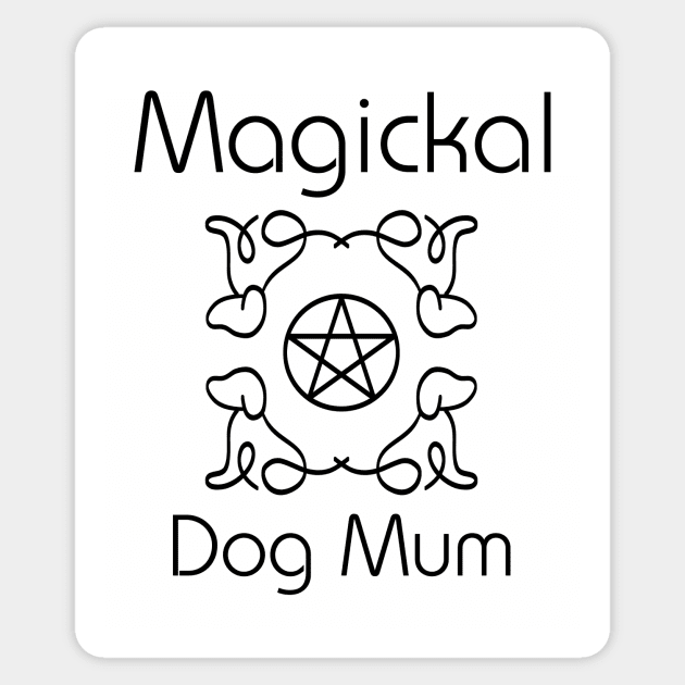 Magickal Dog Mum Pentacle Mother's Day Cheeky Witch® Sticker by Cheeky Witch